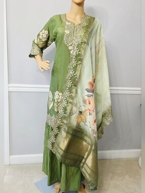 New Large salwar suit indian partywear readymade Indian women wear Gharara suit